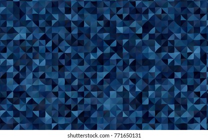 Dark BLUE vector abstract polygonal background. A completely new color illustration in a vague style. The template can be used as a background for cell phones.