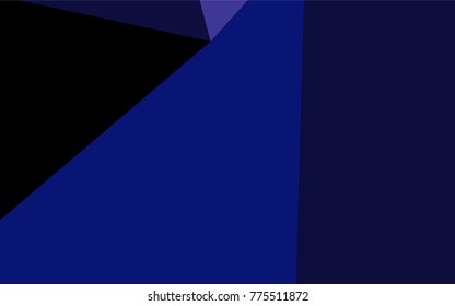 Dark BLUE vector abstract polygonal background. Geometric illustration in Origami style with gradient.  Brand-new style for your business design.