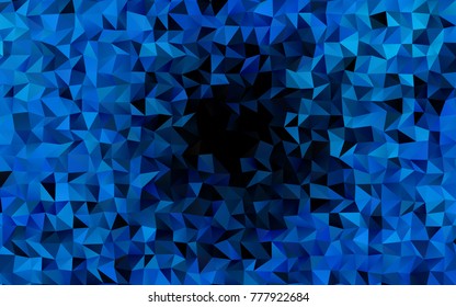Dark BLUE vector abstract polygonal background. An elegant bright illustration with gradient. The template can be used as a background for cell phones.