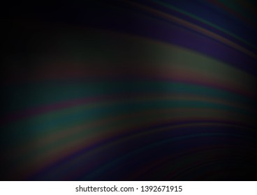 Dark BLUE vector abstract template. A vague abstract illustration with gradient. Brand new style for your business design.