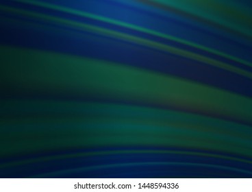 Dark BLUE vector abstract template. A completely new color illustration in a bokeh style. The best blurred design for your business.