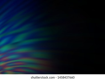 Dark BLUE vector abstract template. A completely new color illustration in a bokeh style. A completely new design for your business.