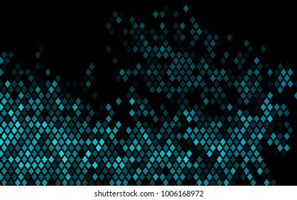 Dark BLUE vector abstract textured polygonal background. Blurry rectangular design. The pattern with repeating rectangles can be used for background.
