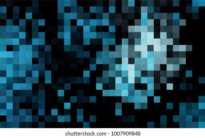 Dark BLUE vector abstract textured polygonal background. Blurry rectangular design. The pattern with repeating rectangles can be used for background.