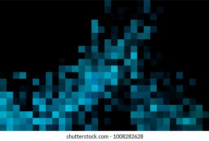 Dark BLUE vector abstract textured polygonal background. Blurry rectangular design. The pattern with repeating rectangles can be used for background.
