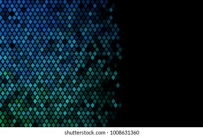 Dark BLUE vector abstract textured polygonal background. Blurry rectangular design. The pattern with repeating rectangles can be used for background.