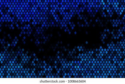 Dark BLUE vector abstract textured polygonal background. Blurry rectangular design. The pattern with repeating rectangles can be used for background.