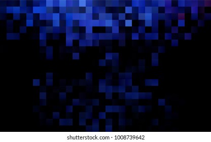 Dark BLUE vector abstract textured polygonal background. Blurry rectangular design. The pattern with repeating rectangles can be used for background.