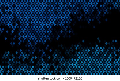 Dark BLUE vector abstract textured polygonal background. Blurry rectangular design. The pattern with repeating rectangles can be used for background.