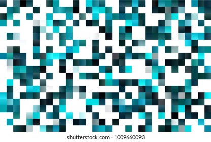 Dark BLUE vector abstract textured polygonal background. Blurry rectangular design. The pattern with repeating rectangles can be used for background.