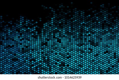 Dark BLUE vector abstract textured polygonal background. Blurry rectangular design. The pattern with repeating rectangles can be used for background.