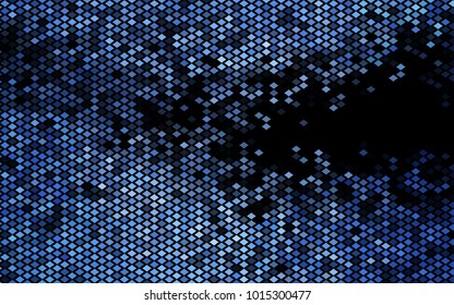 Dark BLUE vector abstract textured polygonal background. Blurry rectangular design. The pattern with repeating rectangles can be used for background.