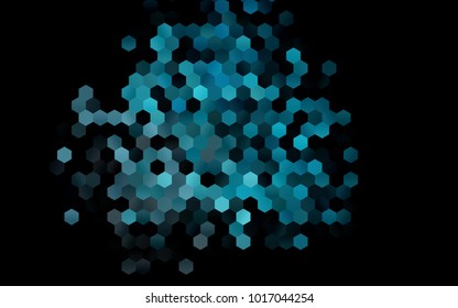 Dark BLUE vector abstract textured polygonal background. Brand-new blurry hexagonal design. Pattern can be used for background.