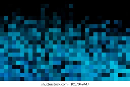 Dark BLUE vector abstract textured polygonal background. Blurry rectangular design. The pattern with repeating rectangles can be used for background.