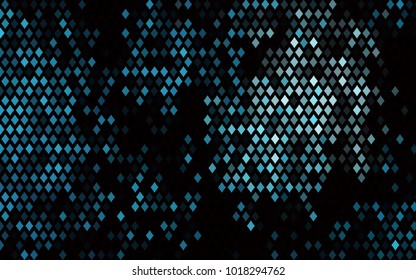 Dark BLUE vector abstract textured polygonal background. Blurry rectangular design. The pattern with repeating rectangles can be used for background.