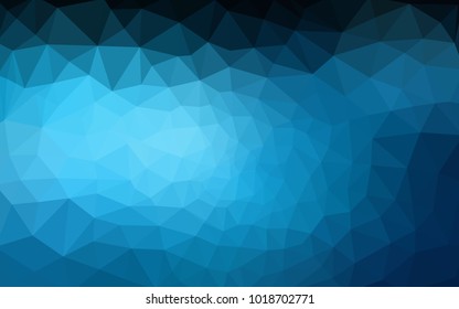 DARK BLUE vector abstract textured polygonal background. Blurry triangle design. Pattern can be used for background.