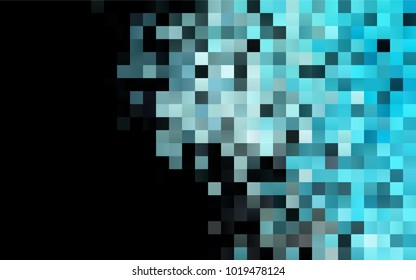 Dark BLUE vector abstract textured polygonal background. Blurry rectangular design. The pattern with repeating rectangles can be used for background.