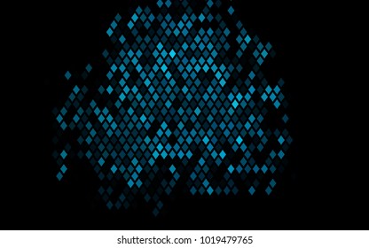 Dark BLUE vector abstract textured polygonal background. Blurry rectangular design. The pattern with repeating rectangles can be used for background.