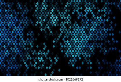 Dark BLUE vector abstract textured polygonal background. Blurry rectangular design. The pattern with repeating rectangles can be used for background.
