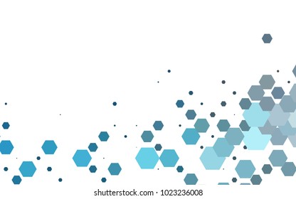 Dark BLUE vector abstract textured polygonal background. Brand-new blurry hexagonal design. Pattern can be used for background.