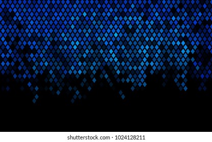 Dark BLUE vector abstract textured polygonal background. Blurry rectangular design. The pattern with repeating rectangles can be used for background.