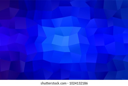Dark BLUE vector abstract textured polygonal background. Blurry rectangular design. The pattern with repeating rectangles can be used for background.