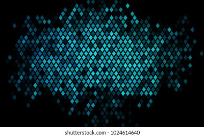 Dark BLUE vector abstract textured polygonal background. Blurry rectangular design. The pattern with repeating rectangles can be used for background.