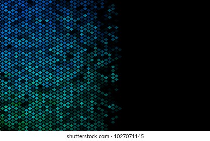 Dark BLUE vector abstract textured polygonal background. Blurry rectangular design. The pattern with repeating rectangles can be used for background.