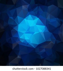 DARK BLUE vector abstract textured polygonal background. Blurry triangle design. Pattern can be used for background.