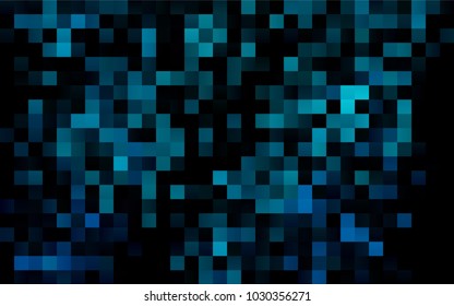 Dark BLUE vector abstract textured polygonal background. Blurry rectangular design. The pattern with repeating rectangles can be used for background.