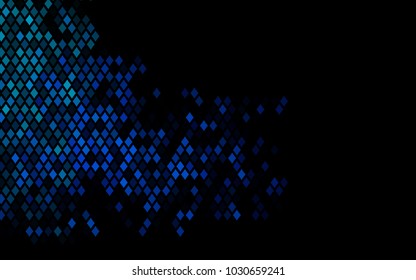 Dark BLUE vector abstract textured polygonal background. Blurry rectangular design. The pattern with repeating rectangles can be used for background.