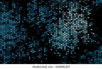 Dark BLUE vector abstract textured polygonal background. Blurry rectangular design. The pattern with repeating rectangles can be used for background.