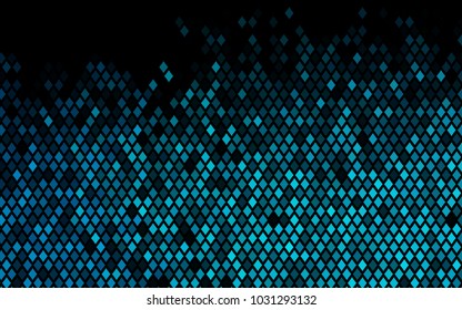 Dark BLUE vector abstract textured polygonal background. Blurry rectangular design. The pattern with repeating rectangles can be used for background.