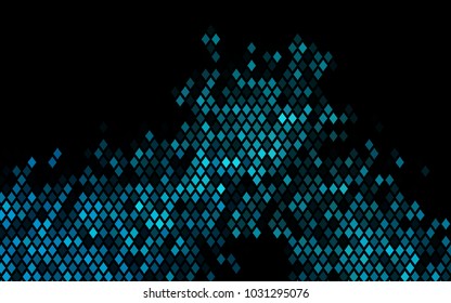 Dark BLUE vector abstract textured polygonal background. Blurry rectangular design. The pattern with repeating rectangles can be used for background.