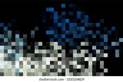 Dark BLUE vector abstract textured polygonal background. Blurry rectangular design. The pattern with repeating rectangles can be used for background.