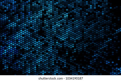 Dark BLUE vector abstract textured polygonal background. Blurry rectangular design. The pattern with repeating rectangles can be used for background.