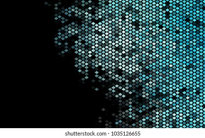 Dark BLUE vector abstract textured polygonal background. Blurry rectangular design. The pattern with repeating rectangles can be used for background.