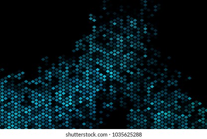 Dark BLUE vector abstract textured polygonal background. Blurry rectangular design. The pattern with repeating rectangles can be used for background.