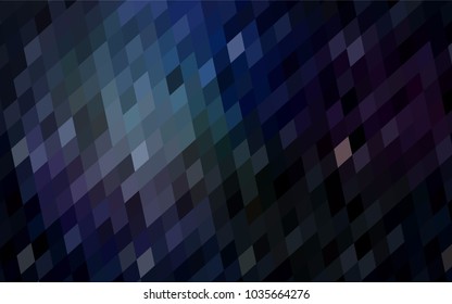 Dark BLUE vector abstract textured polygonal background. Blurry rectangular design. The pattern with repeating rectangles can be used for background.