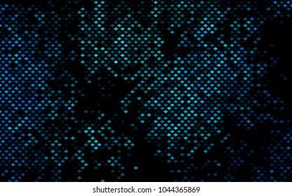 Dark BLUE vector abstract textured polygonal background. Blurry rectangular design. The pattern with repeating rectangles can be used for background.