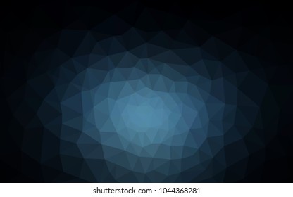DARK BLUE vector abstract textured polygonal background. Blurry triangle design. Pattern can be used for background.
