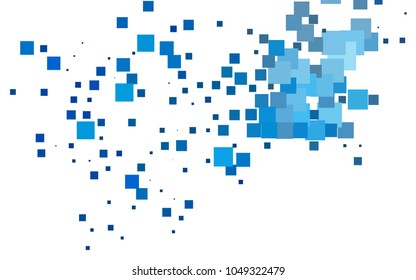 Dark BLUE vector abstract textured polygonal background. Blurry rectangular design. The pattern with repeating rectangles can be used for background.