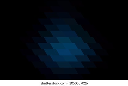 Dark BLUE vector abstract textured polygonal background. Blurry rectangular design. The pattern with repeating rectangles can be used for background.