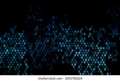 Dark BLUE vector abstract textured polygonal background. Blurry rectangular design. The pattern with repeating rectangles can be used for background.