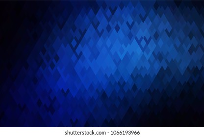 Dark BLUE vector abstract textured polygonal background. Blurry rectangular design. The pattern with repeating rectangles can be used for background.