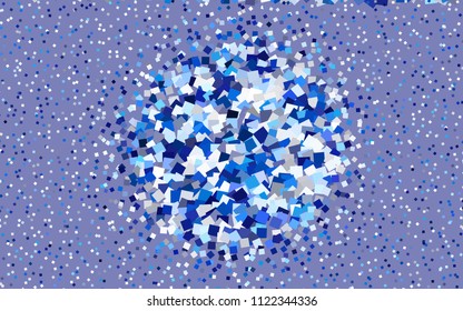 Dark BLUE vector abstract textured polygonal background. Blurry rectangular design. The pattern with repeating rectangles can be used for background.
