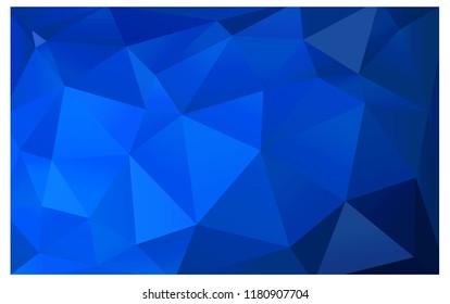 DARK BLUE vector abstract textured polygonal background. Blurry triangle design. Pattern can be used for background.