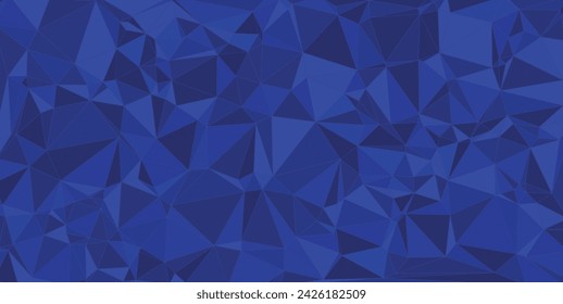 Dark blue vector abstract textured polygonal background