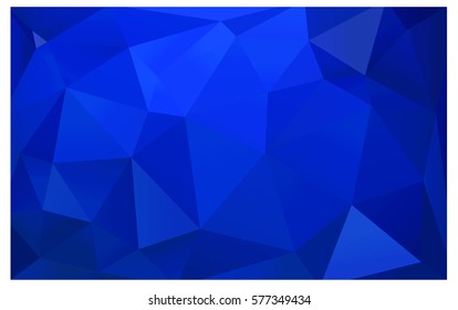 DARK BLUE vector abstract textured polygonal background. Blurry triangle design. Pattern can be used for background.