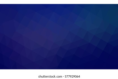 DARK BLUE vector abstract textured polygonal background. Blurry triangle design. Pattern can be used for background.